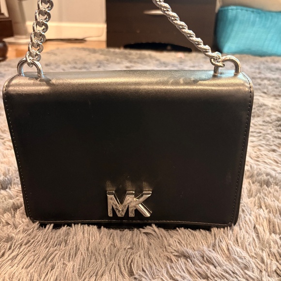 Michael Kors Black Chain Handle Bag + Matching Wallet | Brand New - Picture 1 of 6